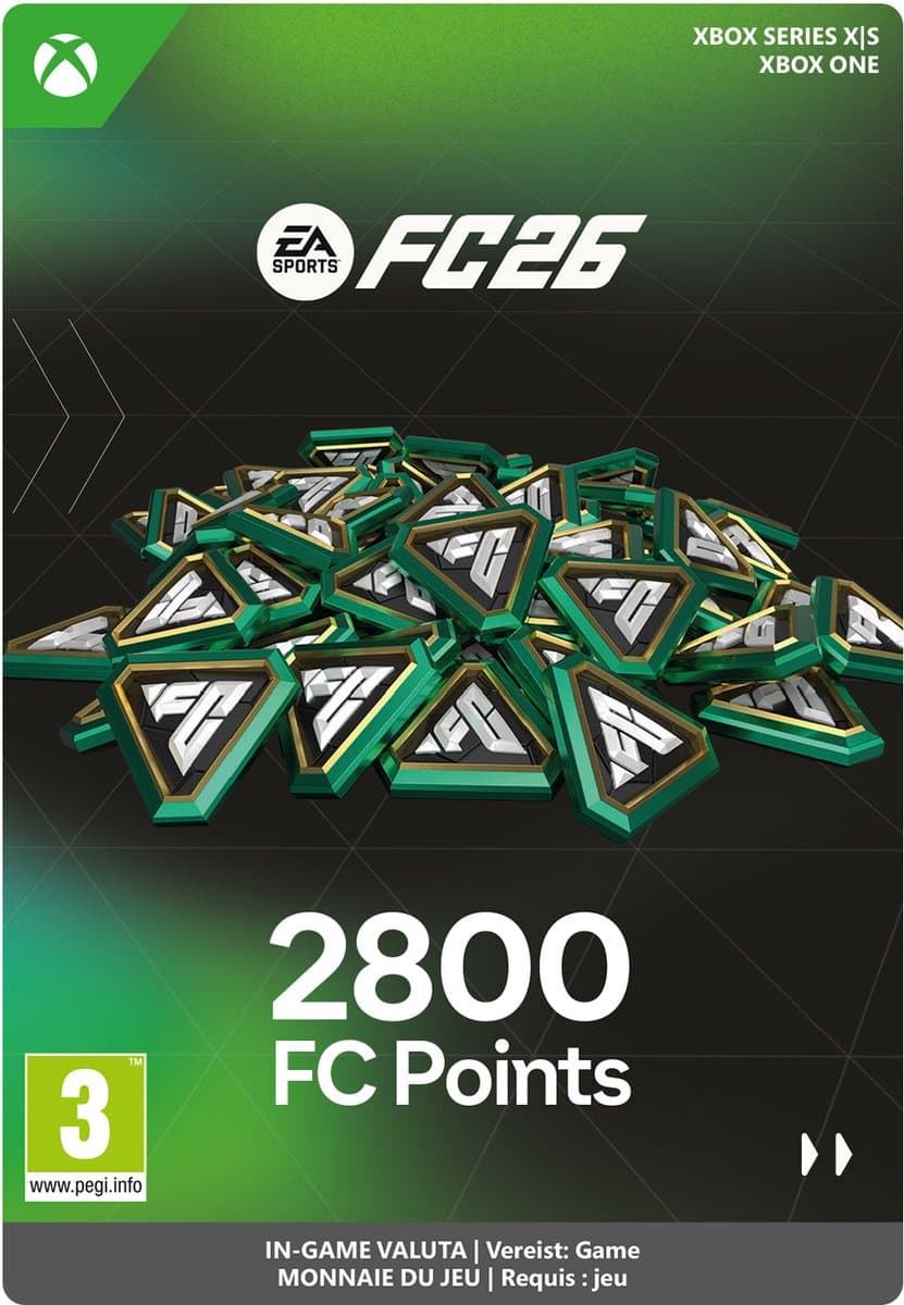 EA Sports FC 26 - FC Points 2800 - Xbox Series X|S/Xbox One - Currency - Niet beschikbaar in België — afbeelding 1