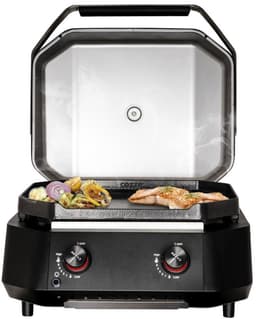 Cozze® G-500 Gas Plancha BBQ met Deksel - 2 Gasbranders - BBQ Gasbakplaat voor Buiten Koken - 5,0 kW - Inclusief Gratis BBQ Set - Outdoor Cooking — thumbnail 2