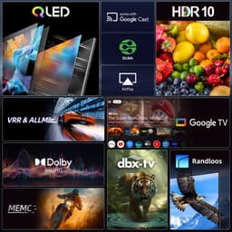 CHiQ U55QST - Smart TV 55 Inch - QLED Pro Google TV - FHD 1080P - Randloos Metal Design - Dolby Audio - 2025 Nieuw — thumbnail 3