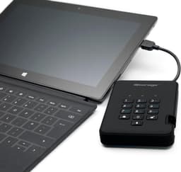 iStorage diskAshur2 SSD - externe harde schijf - 2 TB - SSD - Cijfercode - Zwart — thumbnail 5