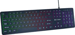 Silvergear Gaming Toetsenbord - Gaming Keyboard - QWERTY met LED - Platte Toetsen - Bedraad - Zwart — thumbnail 2