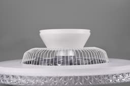 REALITY HARSTAD - Ventilator - Chroom - incl. 1x SMD 38 W - Afstandsbediening - Geintegreerde dimmer - Traploos instelbare lichtkleur - Niet geschikt voor externe dimmer - Slaaptimer - Geheugenfunctie - 3 snelheidsinstellingen - Zomer- en wintermodus — thumbnail 4