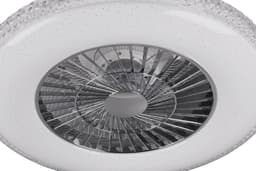 REALITY HARSTAD - Ventilator - Chroom - incl. 1x SMD 38 W - Afstandsbediening - Geintegreerde dimmer - Traploos instelbare lichtkleur - Niet geschikt voor externe dimmer - Slaaptimer - Geheugenfunctie - 3 snelheidsinstellingen - Zomer- en wintermodus — thumbnail 3