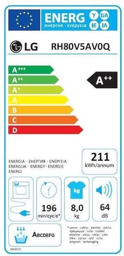 LG RH80V5AV0Q Warmtepomp droger — thumbnail 5