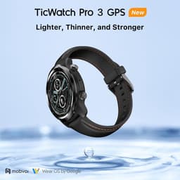 Mobvoi Ticwatch Pro 3 GPS smartwatch Black Shadow AMOLED dubbel layer technologie 48mm wear OS 1.4in  Zwart — thumbnail 5