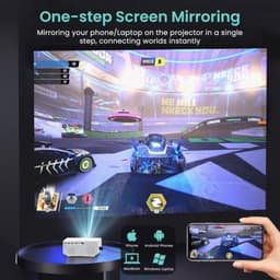 Mini Beamer - Projector - Home Theater - Beamer - Mini Projector - Cinema Beamer — thumbnail 3