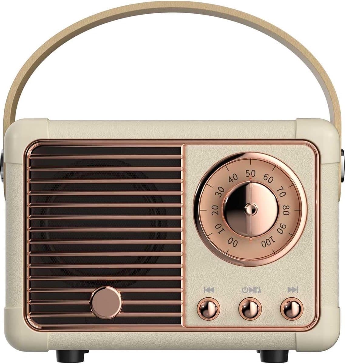 Retro bluetooth speaker - vintage decor - draagbare draadloze bluetooth speaker - Geel — afbeelding 1