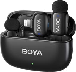 Boya Mini-15 2.4 GHz Ultra Mini Wireless Microphone Black (2TX+1RX-Lightning) — thumbnail 1