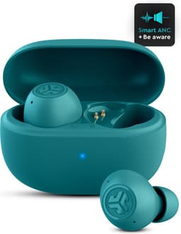 JLab Go Pop ANC Draadloze Oordopjes - Noise Cancelling Oortjes Draadloos - 24 uur Batterijduur - Bluetooth Multipoint - Met Microfoon - Geschikt voor Android en Apple - Teal — thumbnail 1