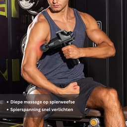 White-Label® Massage Gun Professioneel - Massage Apparaat - Theragun - Zwart — thumbnail 4