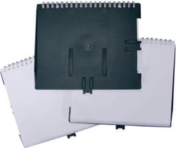 marsboekje 15 x 18 cm, 20-vels, ABS achterkant, met dubbele harphouder — thumbnail 1