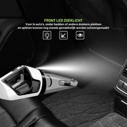 Luxe Kruimeldief – Snoerloos – Best Verkocht – Handstofzuiger – Vacuum Cleaner – 6000mAh – HEPA Filter – 10000PA – Lichtgewicht – Wit — thumbnail 2