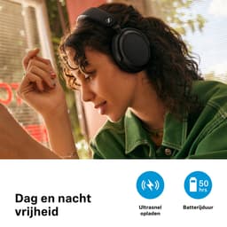 Sennheiser Accentum Plus Wireless - Draadloze over-ear koptelefoon met Noise Cancelling - 50u batterij - Snelladen – 2 Microfoons - Wit — thumbnail 4