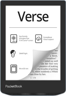 PocketBook Verse e-reader Bright Blue – 6 inch – 8 GB + Blauw Hoesje – voordeelbundel — thumbnail 5