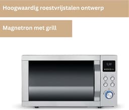 DailySupplies® Combi Magnetron - Combimagnetron Vrijstaand - Heteluchtoven - Inbouw Mogelijk - 800W - Zilver — thumbnail 4