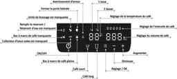 Espressomolenmachine - CONTINENTAL EDISON - CECFAUTOB - 19 Bar - 1450 W - Zwart — thumbnail 4