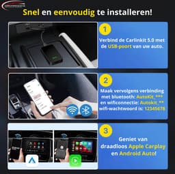 Carlinkit 5.0 - Draadloze CarPlay & Android Auto Adapter - Upgrade naar Eenvoudig Draadloos Rijgemak - CPC200-2Air — thumbnail 3