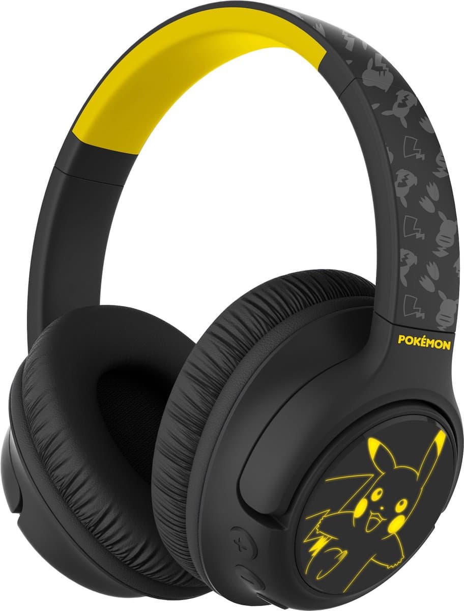 Pokémon - draadloze koptelefoon - led lights design - over-ear model - microfoon - 50 uur speeltijd — afbeelding 1