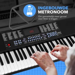 Finesse Keyboard Piano - Statief & Accessoires - 61 Keys - Digitale Piano - Elektrische Piano - Kind — thumbnail 3