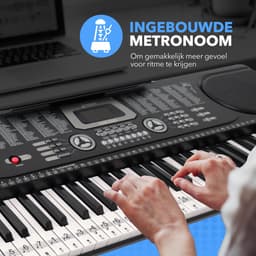Finesse Keyboard Piano - Statief & Accessoires - 61 Keys - Digitale Piano - Elektrische Piano - Kind — thumbnail 3