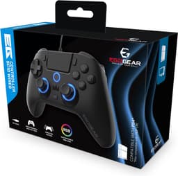 EgoGear - Bedrade controller met paddels SC10 zwart voor PS4/PS3/PC, aanpasbare RGB, trilmotoren, 3,5 mm aansluiting, 800 mAh — thumbnail 2