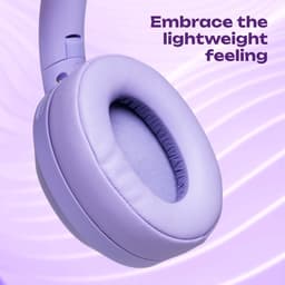 PowerLocus - Universe - Active Noise Cancelling Koptelefoon - Hybric ANC mode - 60+ uur batterijduur - Over-Ear - Microfoon - Koptelefoons - Deep Bass Modi - Purple — thumbnail 3