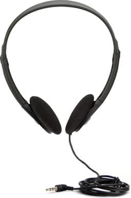 Koptelefoon stereo headset - compact en opvouwbaar - zwart — thumbnail 1