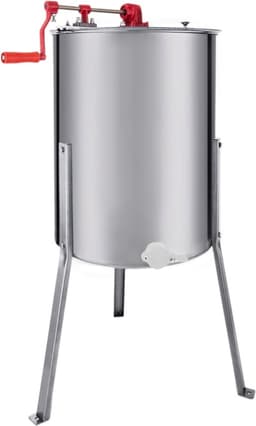 Honing Centrifuge - Handmatig - RVS - Capaciteit: 4 Honingramen - Inclusief bijenborstel - honing extractor — thumbnail 2