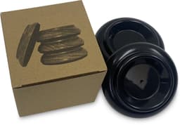 Set luxe Bolan piano schotels zwart - onderzetters meubels - bescherming voor vloer - caster cups - set van 4 stuks — thumbnail 1