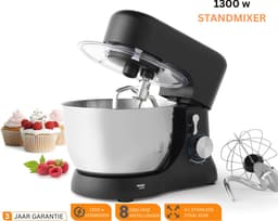 White-Label® Keukenrobot - Keukenmixer - Deegmachine Zwaar Deeg - Zwart — thumbnail 2
