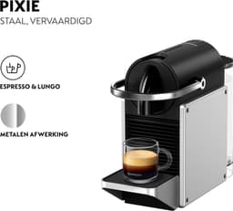 De'Longhi Nespresso Pixie EN127.S - Koffiecupmachine - Zilver — thumbnail 3