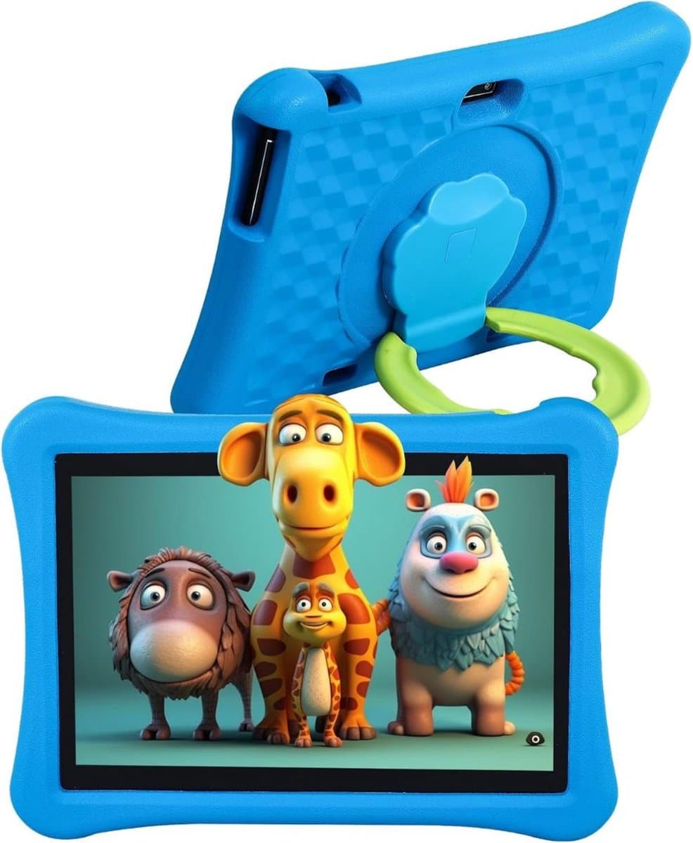 White-Label® Kindertablet Vanaf 3 Jaar - Tablet Kinderen - Kinderspeelgoed - Blauw — afbeelding 1