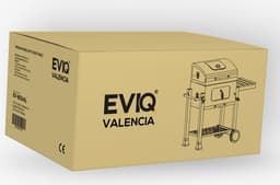 EVIQ - BBQ houtskool XL- Smoker Barbecue Valencia 2026 model - Barbeque Verstelbaar kolenrooster - Barbecues Zwart — thumbnail 4