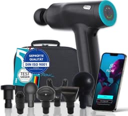 Professioneel massagepistool met verwisselbare accu en 7 massagekoppen voor diepgaande spierbehandeling — thumbnail 1