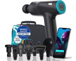 Professioneel massagepistool met verwisselbare accu en 7 massagekoppen voor diepgaande spierbehandeling