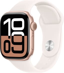 Apple Watch S10 GPs 42mm Rubber Band S/m Smartwatch Rose Gold — thumbnail 3
