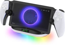 YONO Oplaadstation met RGB Led geschikt voor Playstation Portal - Charging Dock PS5 Portable - Oplader - Standaard — thumbnail 3
