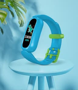 DrPhone KidsTime X13 – Smartwatch Voor Kinderen – IP68 Waterdichte Smartwatch – Hartslagmonitor – Slaapmonitoring – Mobiele App (Alleen voor Android Systeem) - 0.96 Inch TFT Kleurenscherm – Stappenteller – Calorie teller - Blauw — thumbnail 2