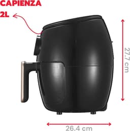 Compacte 2 Liter Heteluchtfriteuse met Digitaal Display en Timer tot 200 °C — thumbnail 4