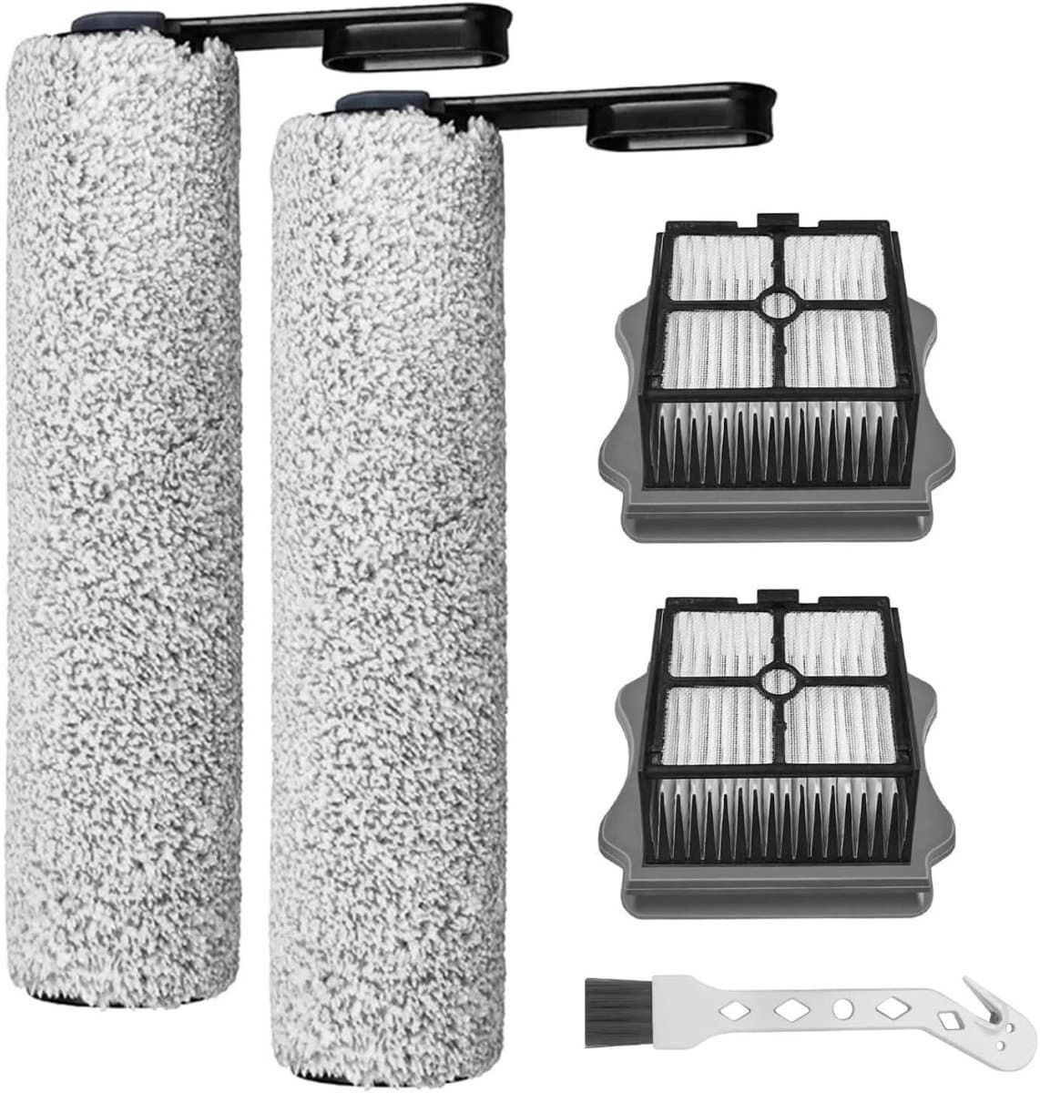 Stofzuigeraccessoires - Vervangende rolborstels voor stofzuigers - HEPA-filter - Inclusief 2 rolborstels, 2 filters en 1 reinigingsborstel - Geschikt voor Tineco Floor One S5 / S5 Pro / S5 Pro 2 / S5 Extreme — afbeelding 1