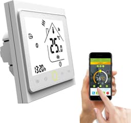 Programmeerbare Wifi Thermostaat met LCD Scherm voor Waterverwarming - Spraakbesturing — thumbnail 1