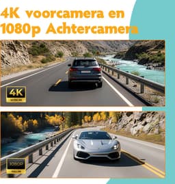 Pora&Co Dashcam 4K Ultra HD – 3 Inch LCD Scherm – Auto Camera met Nachtzicht & Loop Recording — thumbnail 5