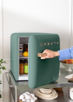 CREATE - Koelkast in retrostijl - Sage - Handvat Roségoud - FRIDGE RETRO 48L — thumbnail 4