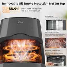 Grote AANDUIDING Airfryer - 6,5 Liter - Gezond Frituren Zonder Vet - Instelbare Temperatuur en Tijd — thumbnail 5