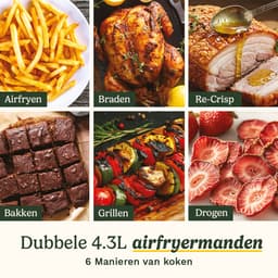 Cuisinart AFT13XSSE Tri-zone heteluchtfriteuse 13,2 L RVS-venster — thumbnail 2