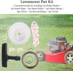 Pull Lawnmower Parts - Vervangingsset - Starterhandle - Touw - Veer voor 29 39 MS29 MS39 - Duurzaam — thumbnail 4