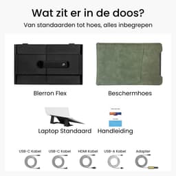 Blerron Flex Pro - 14 Inch - Portable Monitoren - 1 Kabel - Lichtste model 1 KG - Draagbare Monitor - Portable Monitor - Beeldscherm - 1920x1080 FHD — thumbnail 4