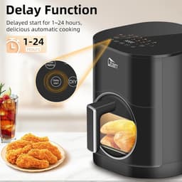 Dual Blaze Heteluchtfriteuse met Kijkvenster en Kleurenscherm - 5,5 L — thumbnail 5
