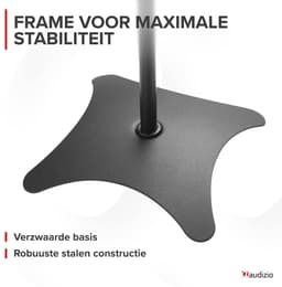 Luidspreker standaard universeel - Audizio HTS10 - Hoogte verstelbaar - Set van 2 - Zwart — thumbnail 4