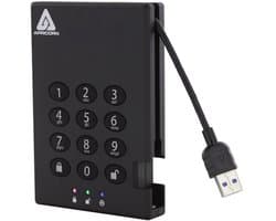 1 TB Externe Harde Schijf met Cijfercombinatie en USB 3.0 - Draagbare Beveiligde Opslag